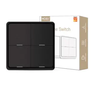 Alternative view of Intrerupator/Telecomanda Zigbee 3.0 multicontrol, 4 butoane, 12 secene/comenzi, alimentat de baterie