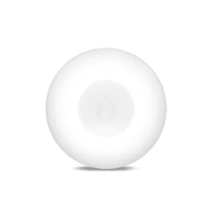 Senzor de Inundatie Zigbee 3.0 MOES, detectie ultra-rapida, design discret, culoare albă, dimensiuni compacte